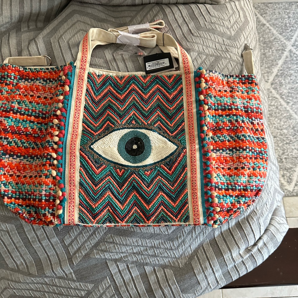 Authentic Evil Eye Beach Bag
